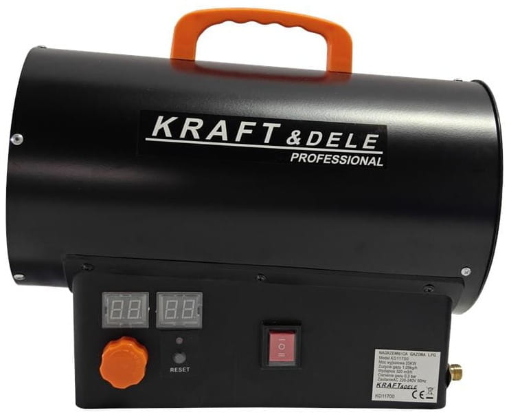 DUJINIS ŠILDYTUVAS  25 KW / TERMOSTATAS / REDUKTORIUS