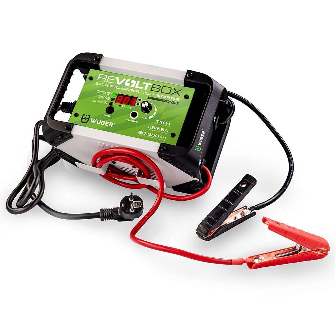 Automatinis akumuliatoriaus įkroviklis su starteris 110A