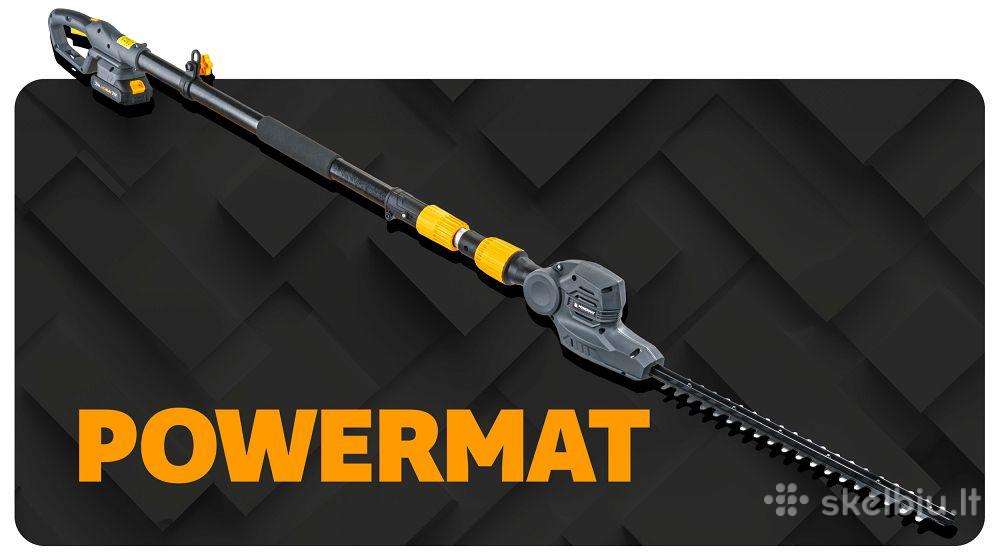 Teleskopinės akumuliatorinės gyvatvorių žirklės