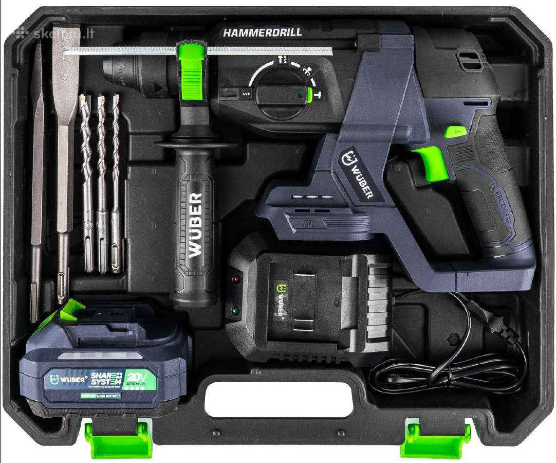 Wuber akumuliatorinis smūginis gręžtuvas