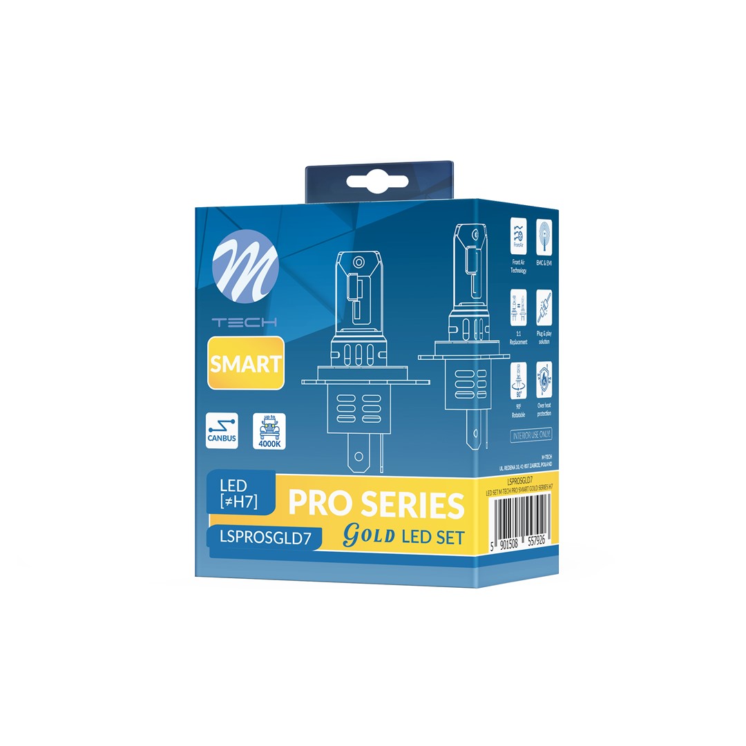     LED RINKINYS M-TECH PRO SMART GOLD SERIJA H7