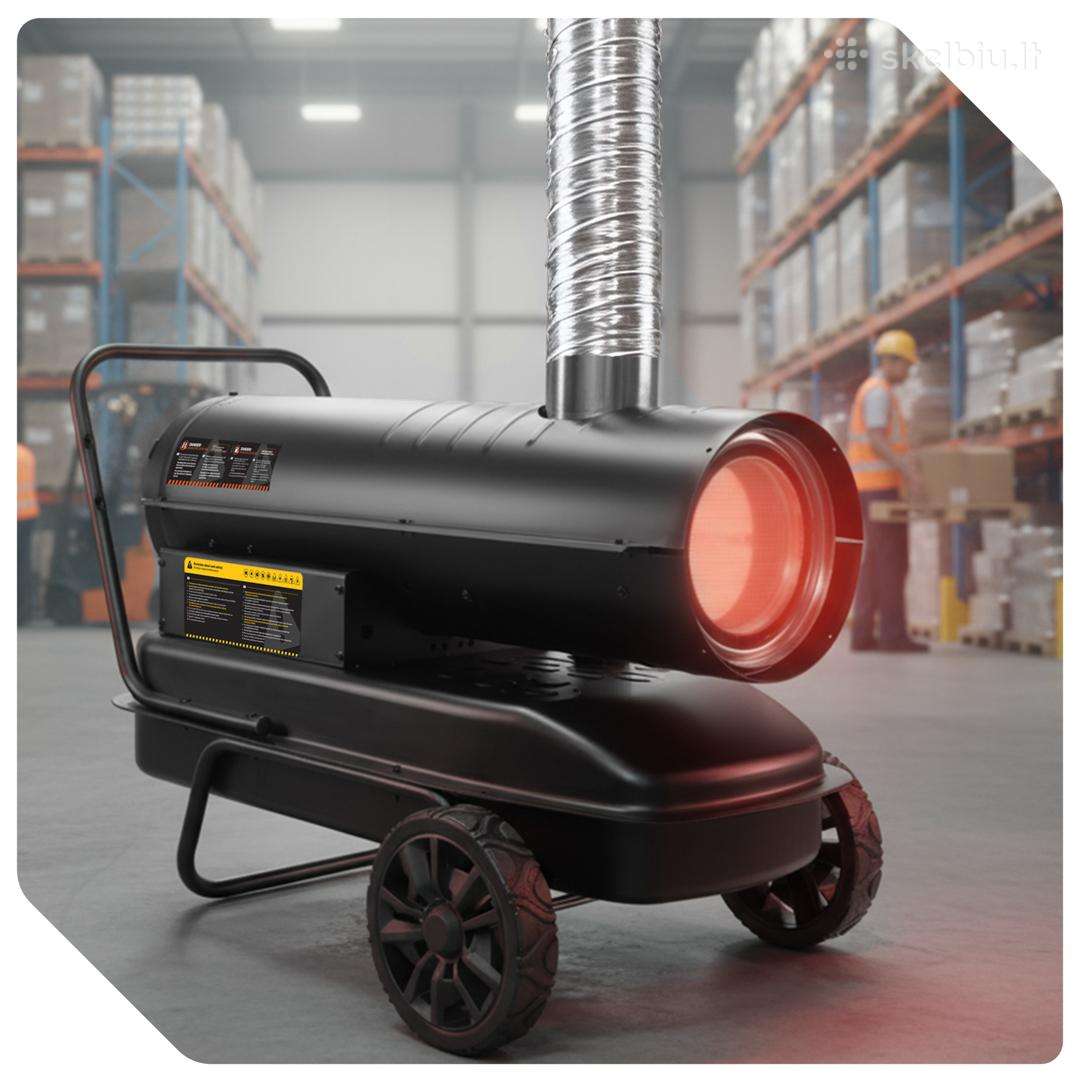Dyzelinis šildytuvas su kaminu 20 kW WUBER