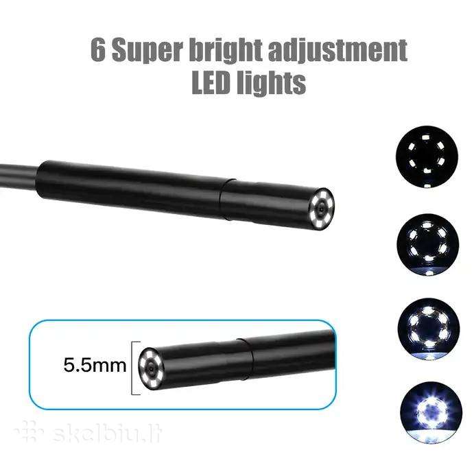 Endoskopas kamera Su LCD 5.5mm