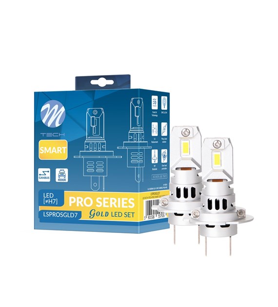     LED RINKINYS M-TECH PRO SMART GOLD SERIJA H7