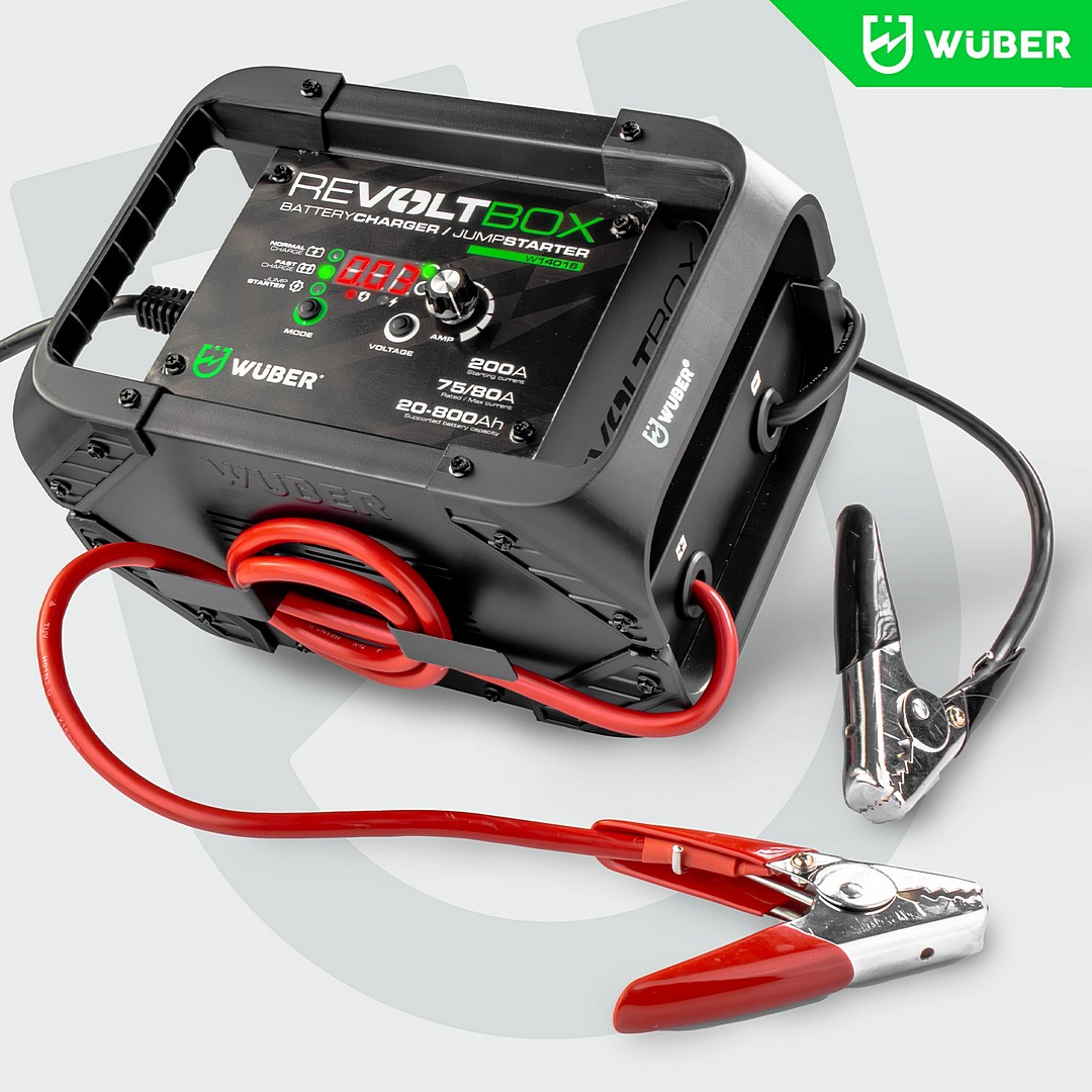 Automatinis akumuliatoriaus įkroviklis su starteriu 200A 