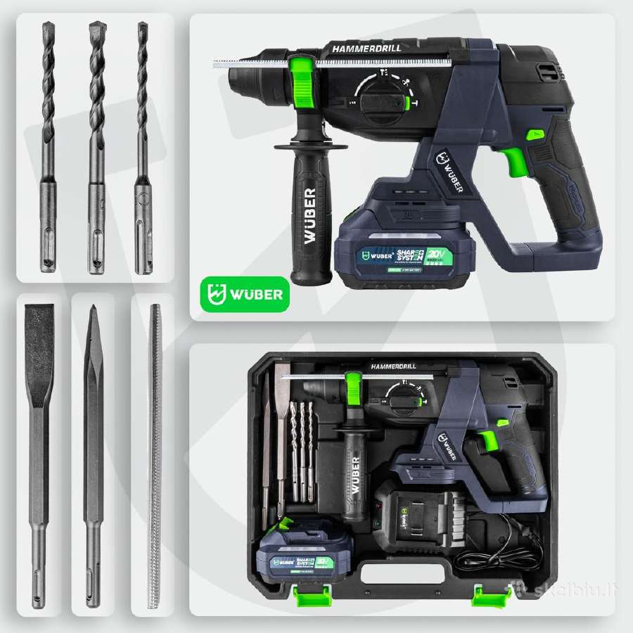 Wuber akumuliatorinis smūginis gręžtuvas
