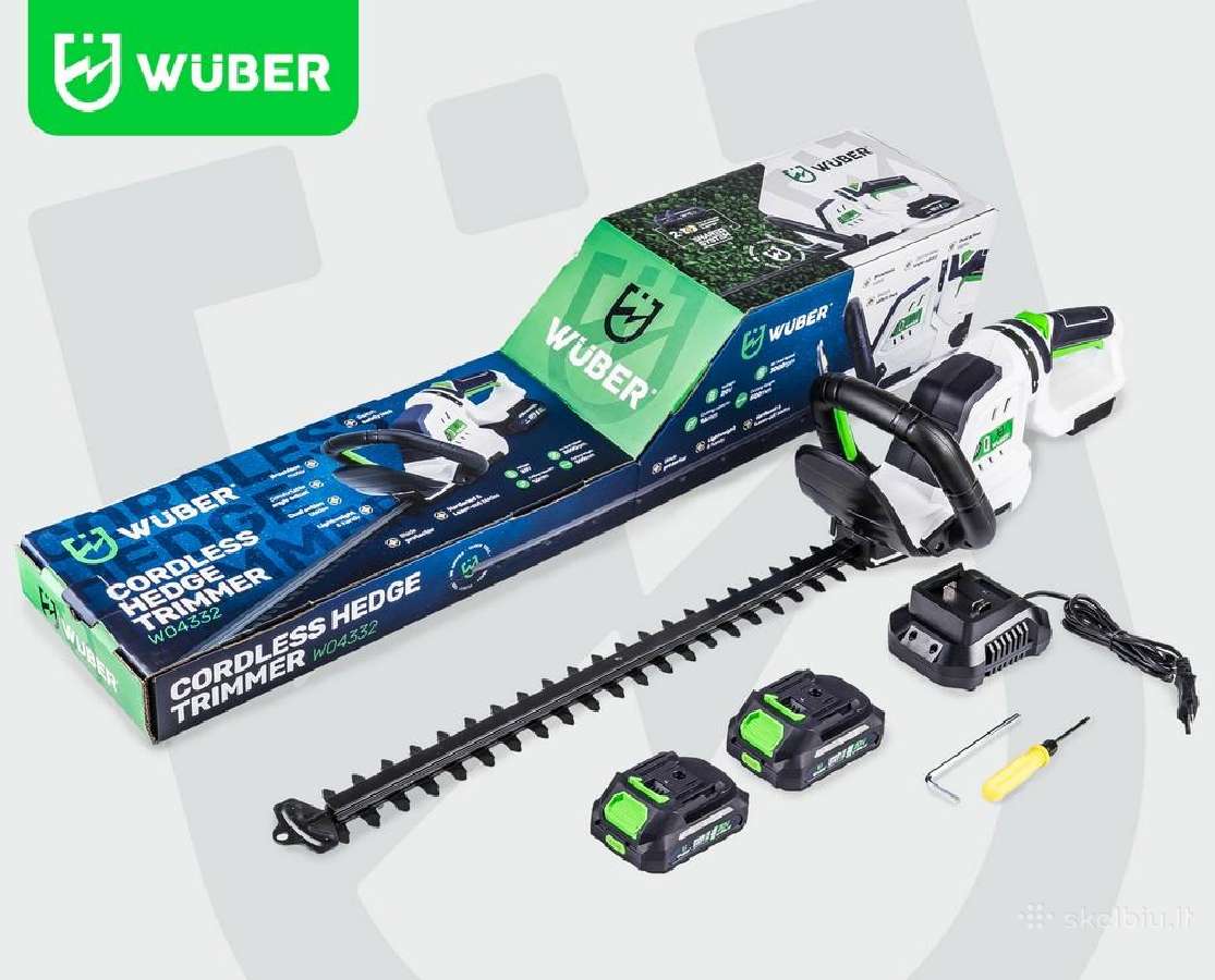 Wuber 50 cm akumuliatorinės gyvatvorių žirklės