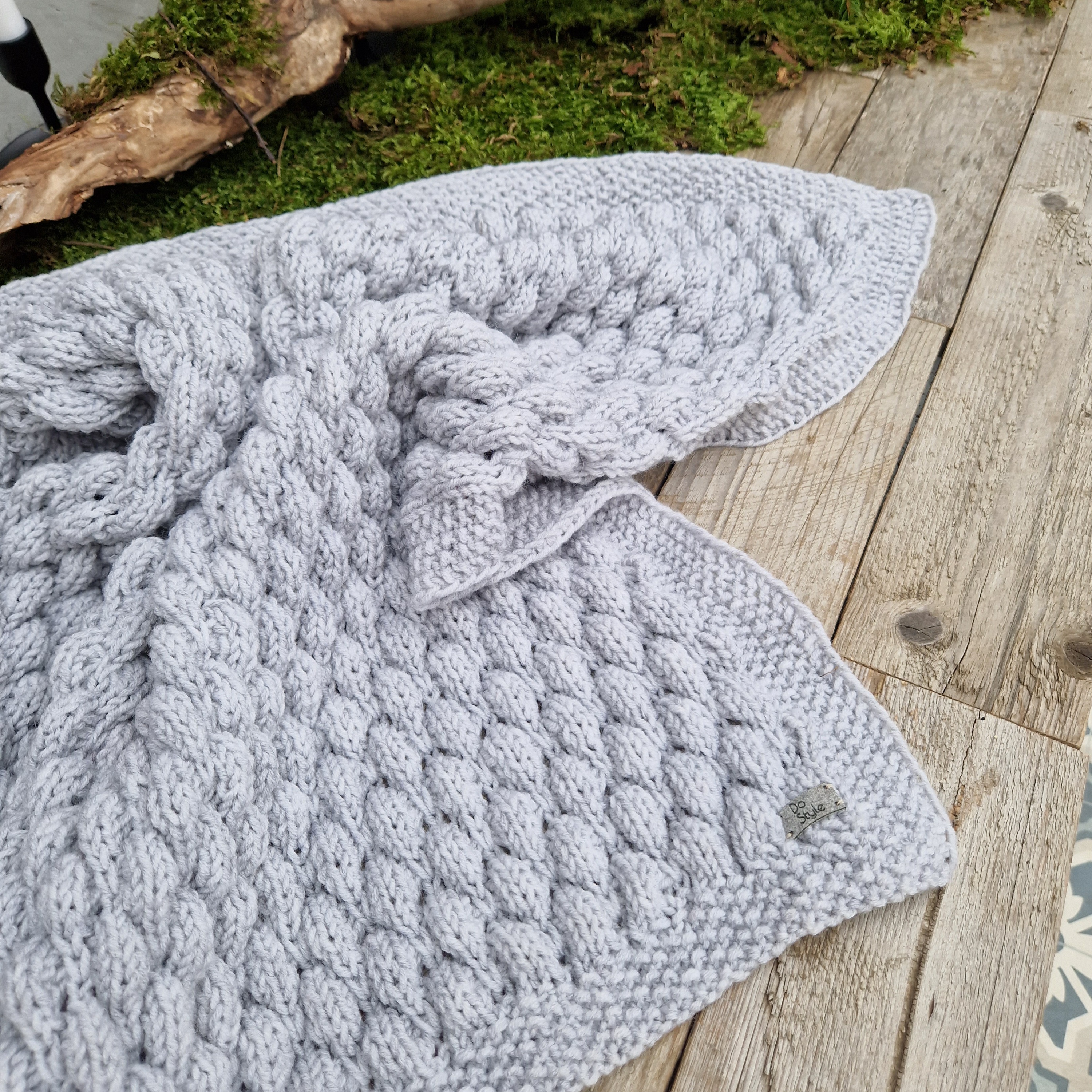 Pledukas kūdikiui, šviesiai pilkas