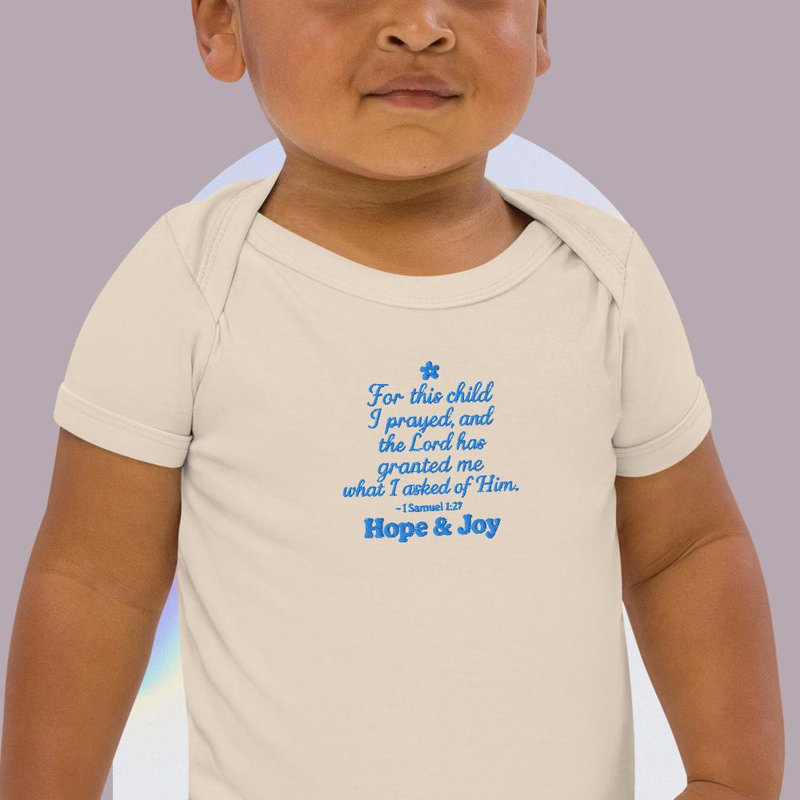 Organic cotton baby bodysuit