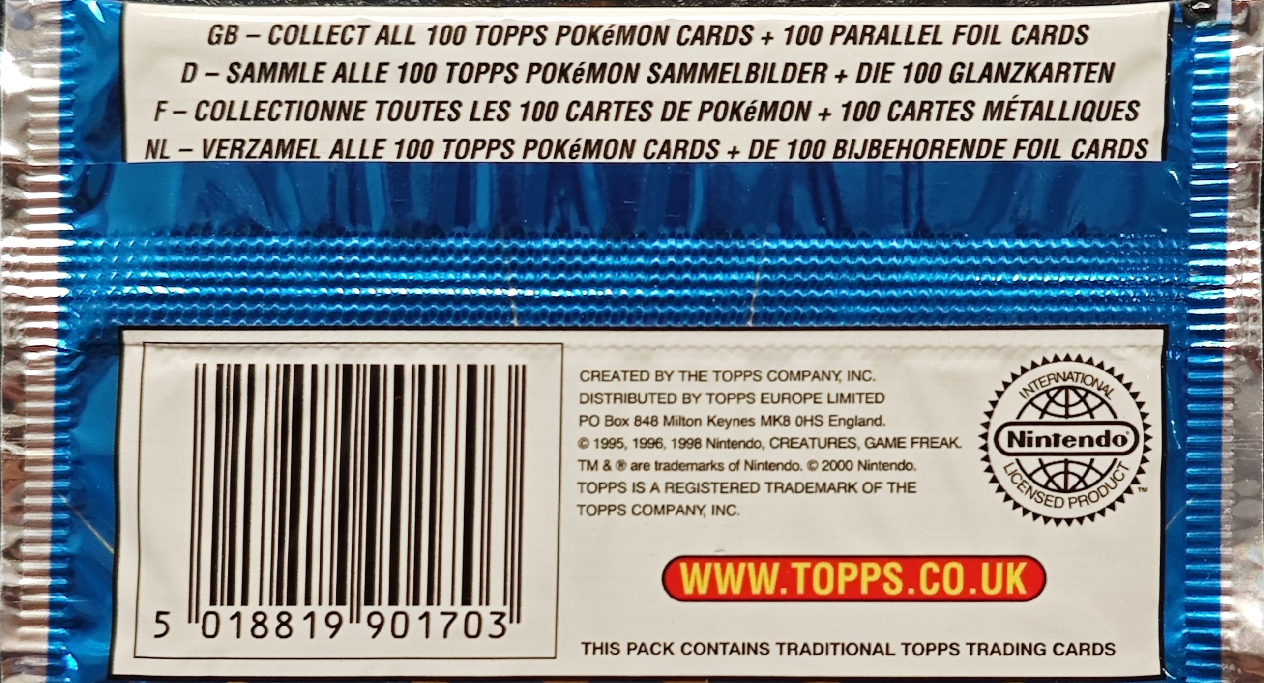 Booster Topps série 2 (Garanti Italien)