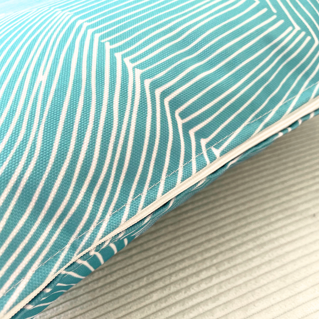 Coussin Ray Turquoise