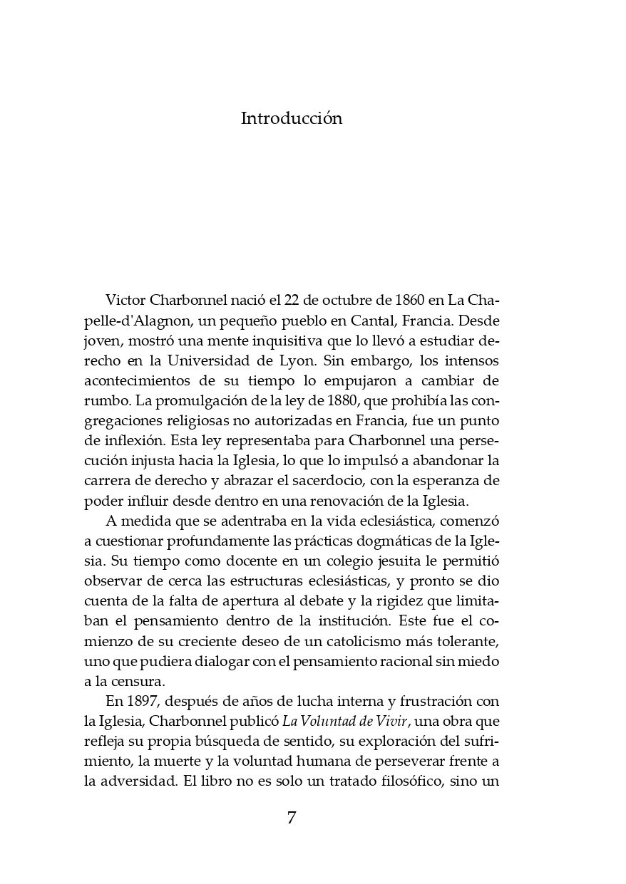LA VOLUNTAD DE VIVIR