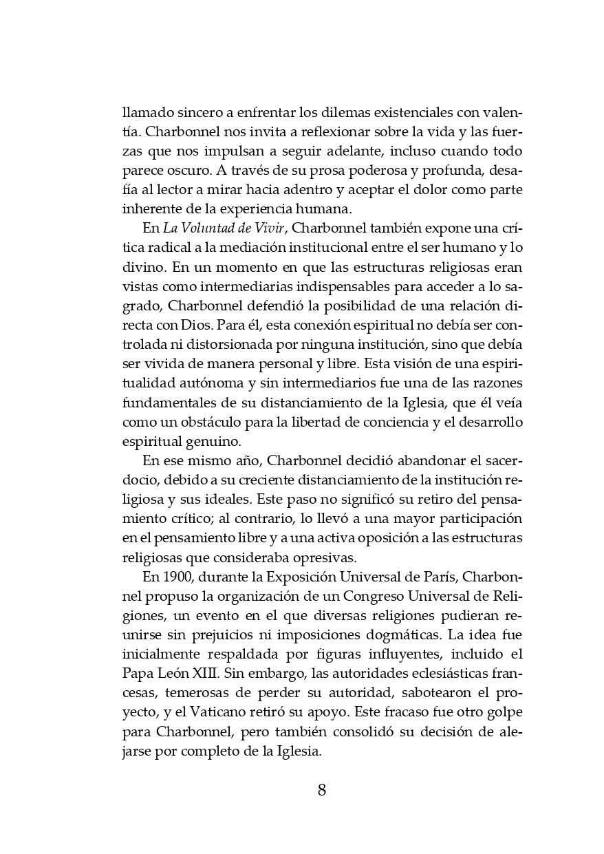LA VOLUNTAD DE VIVIR