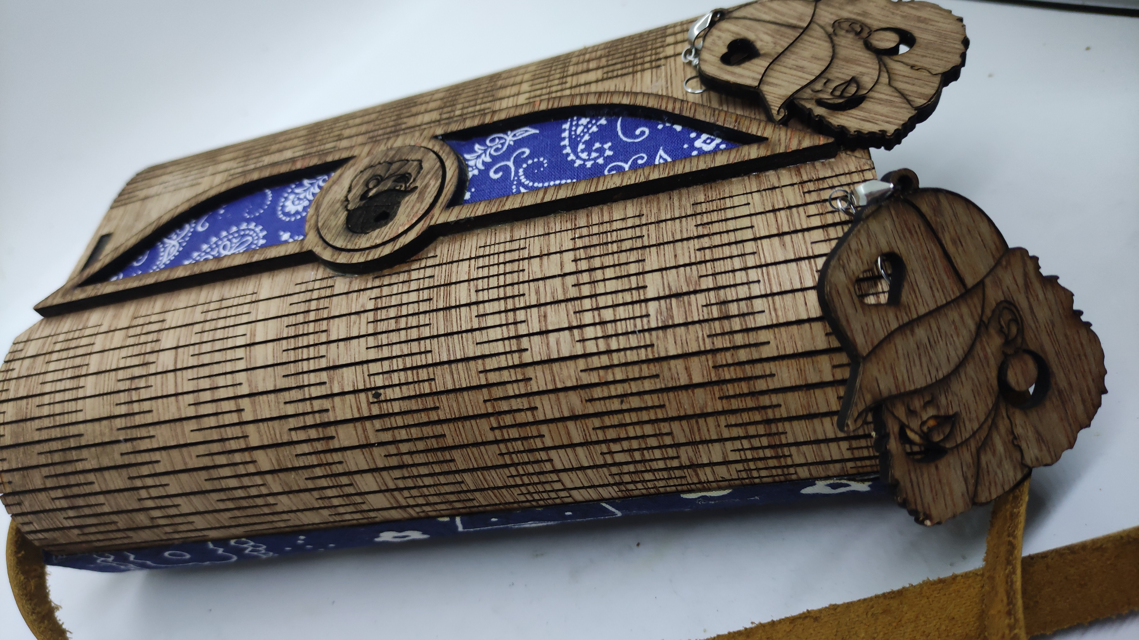 Wooden Bag & Afro Diva Earrings