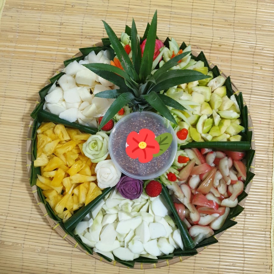 Rujak Tampah Aneka Buah Segar Porsi 10 Orang