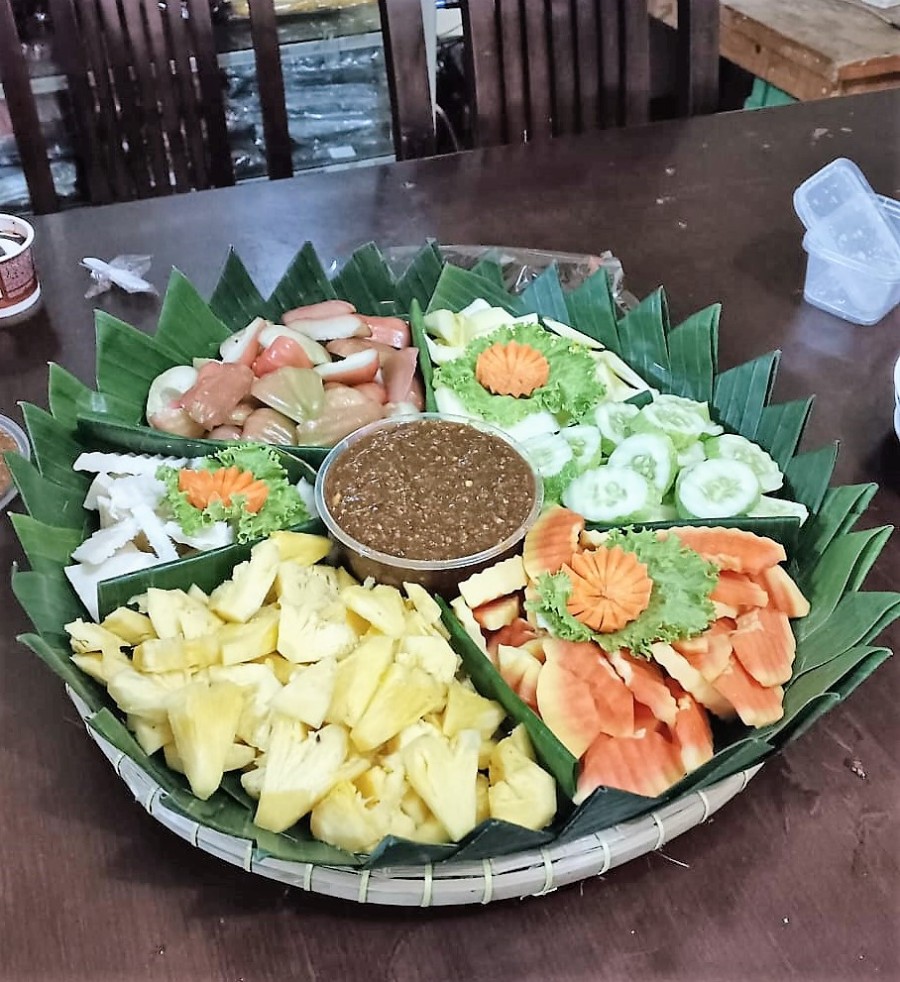 Rujak Tampah Aneka Buah Segar Porsi 10 Orang