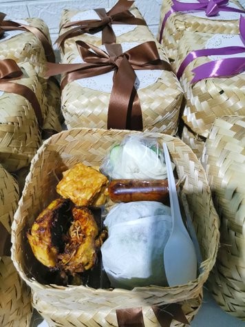 Nasi Besek Menu Lengkap Paket Bervariasi Higienis - Nasi Putih, Paket Hemat