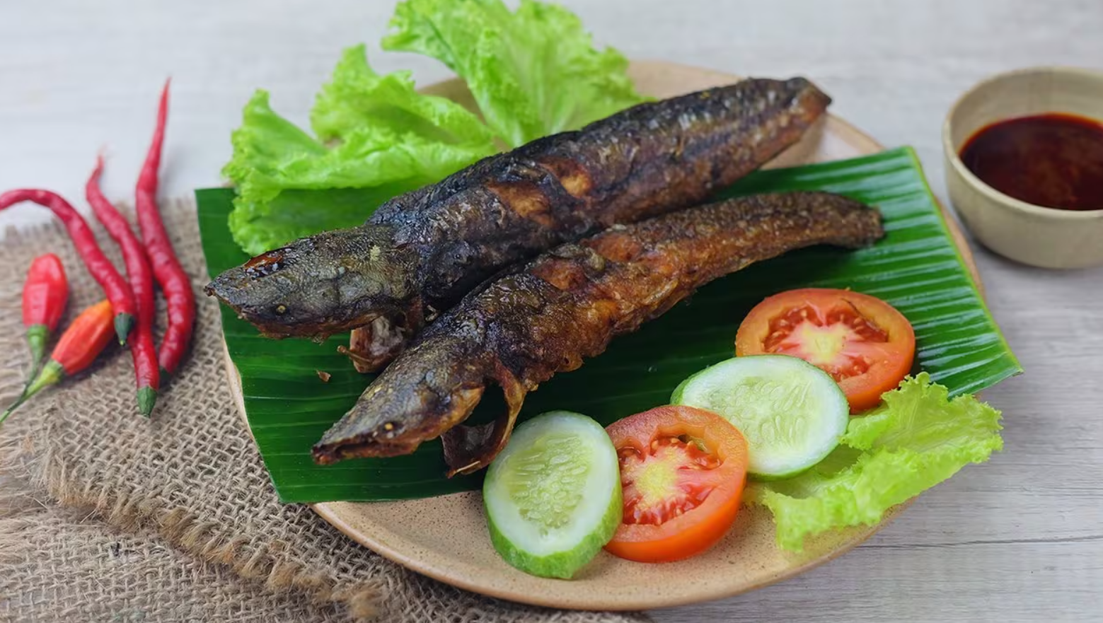 Lele Bakar Goreng
