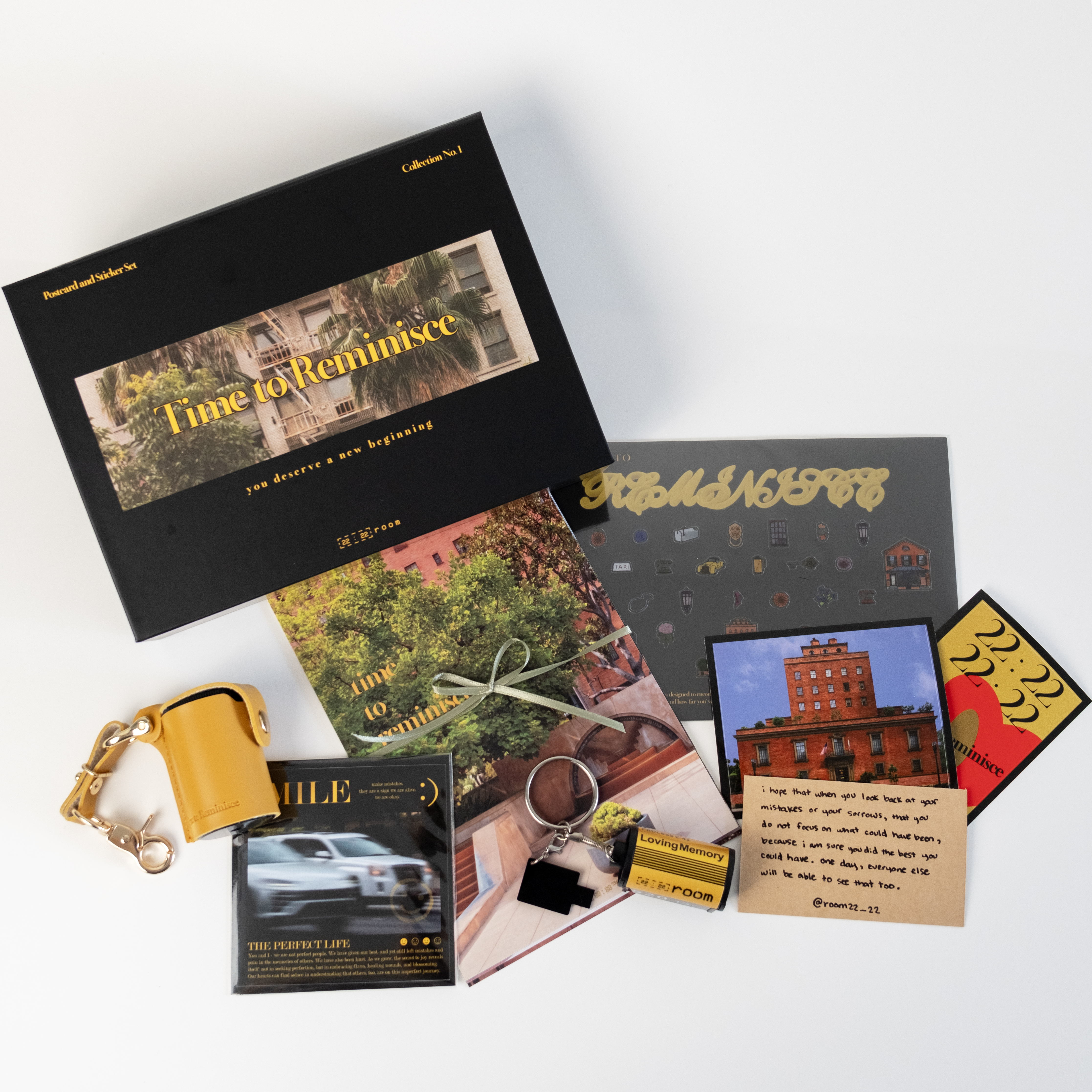  "Time to Reminisce" Postcard and Sticker Set