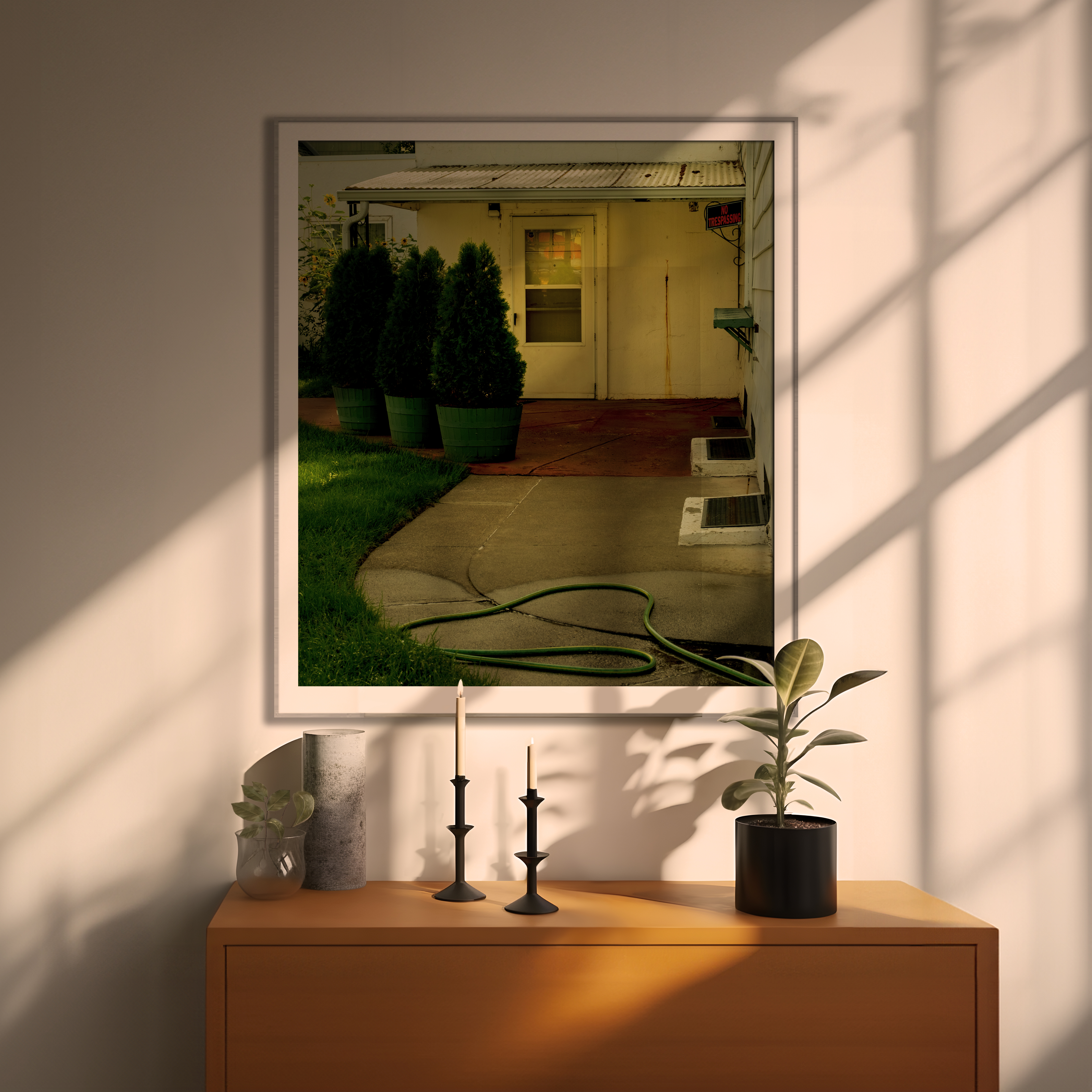 Where the Pavement Softens — Framed Work, 1/1