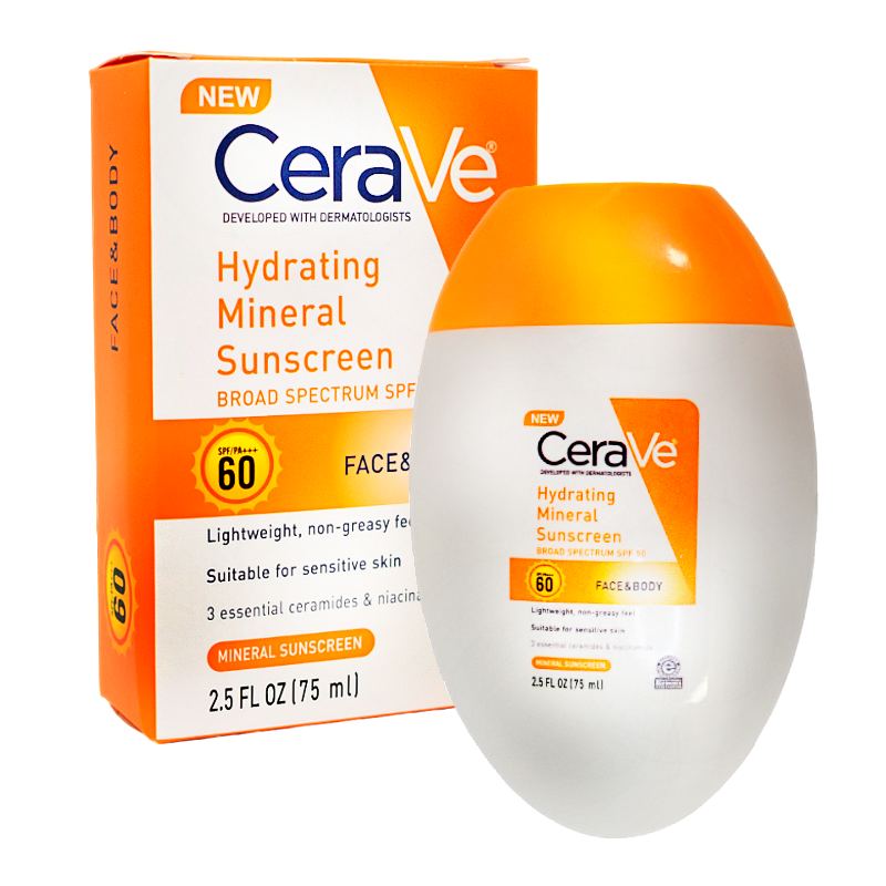 CeraVe Hydrating Mineral Sunscreen SPF 60