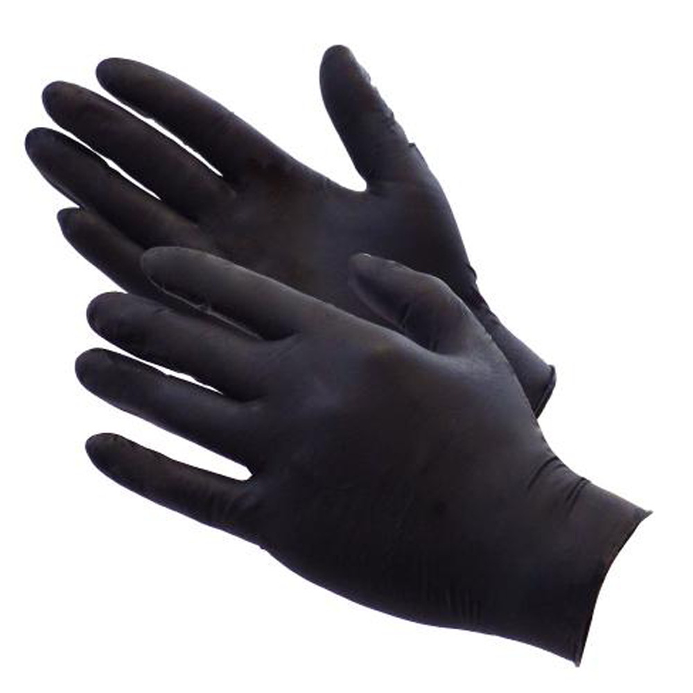 Black Nitrile Gloves Large (2 pack)