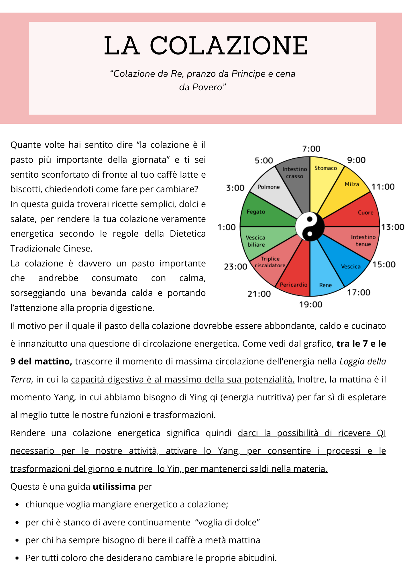 COLAZIONE ENERGETICA 