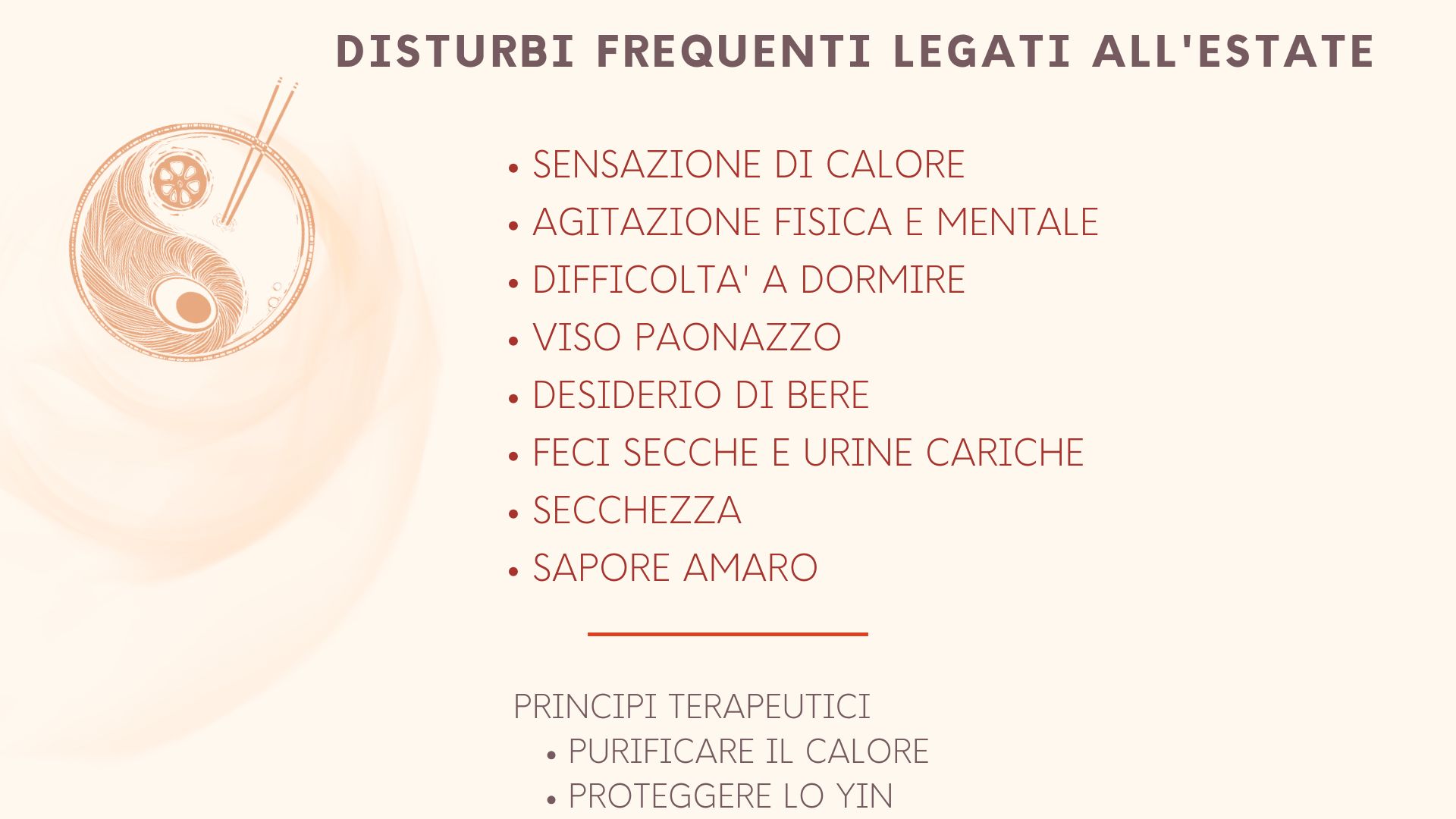 Webinar- Combattere il calore estivo con la Dietetica Tradizionale Cinese