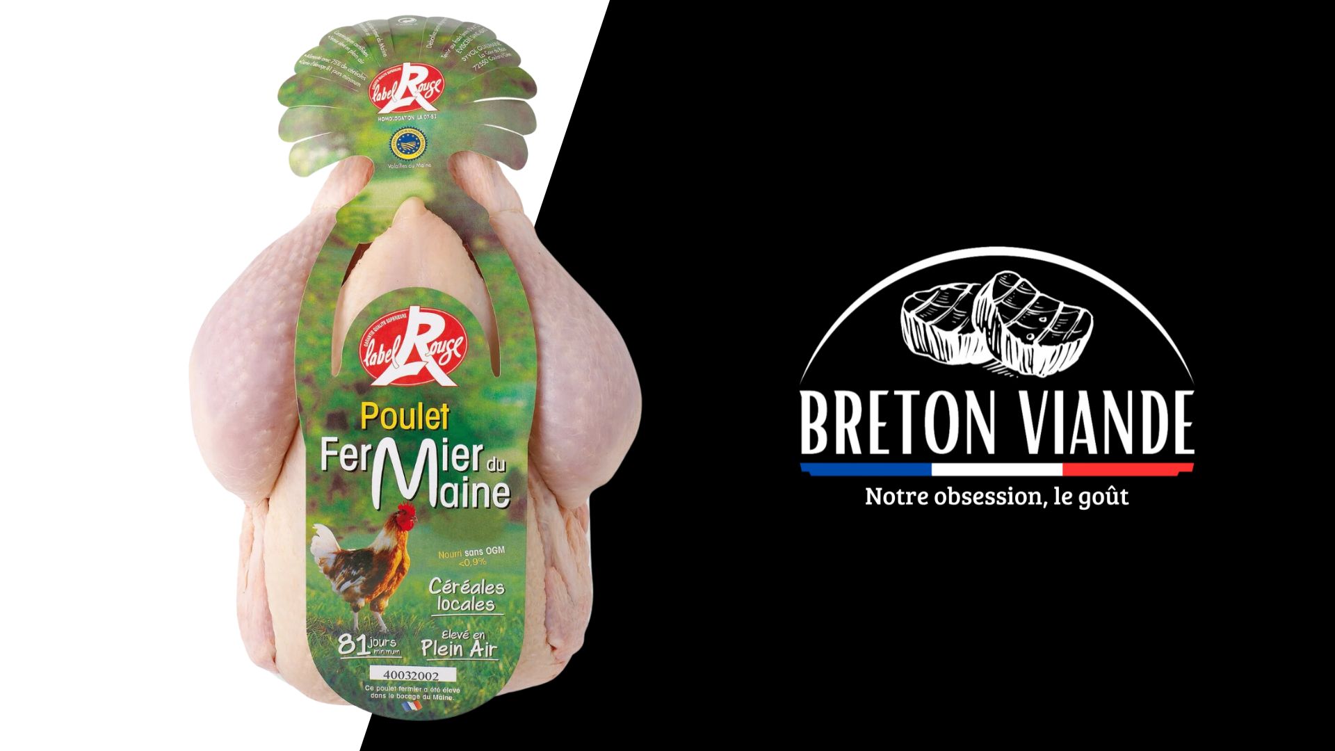  Poulet Blanc fermier du Maine de 1,5 à 1,7 kg 