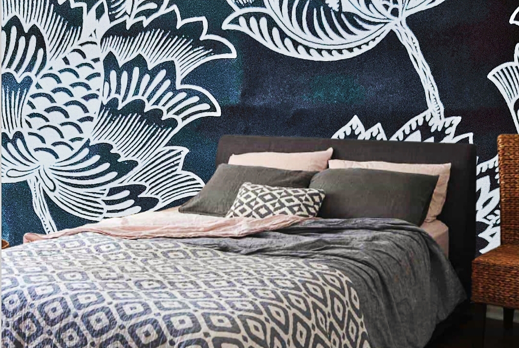 Beautiful Self adhesive PVC wallpaper: the wallpaper that's as easy as 1-2-peel-and-stick
