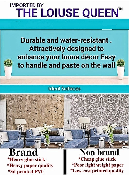 Beautiful Self adhesive PVC wallpaper: the wallpaper that's as easy as 1-2-peel-and-stick