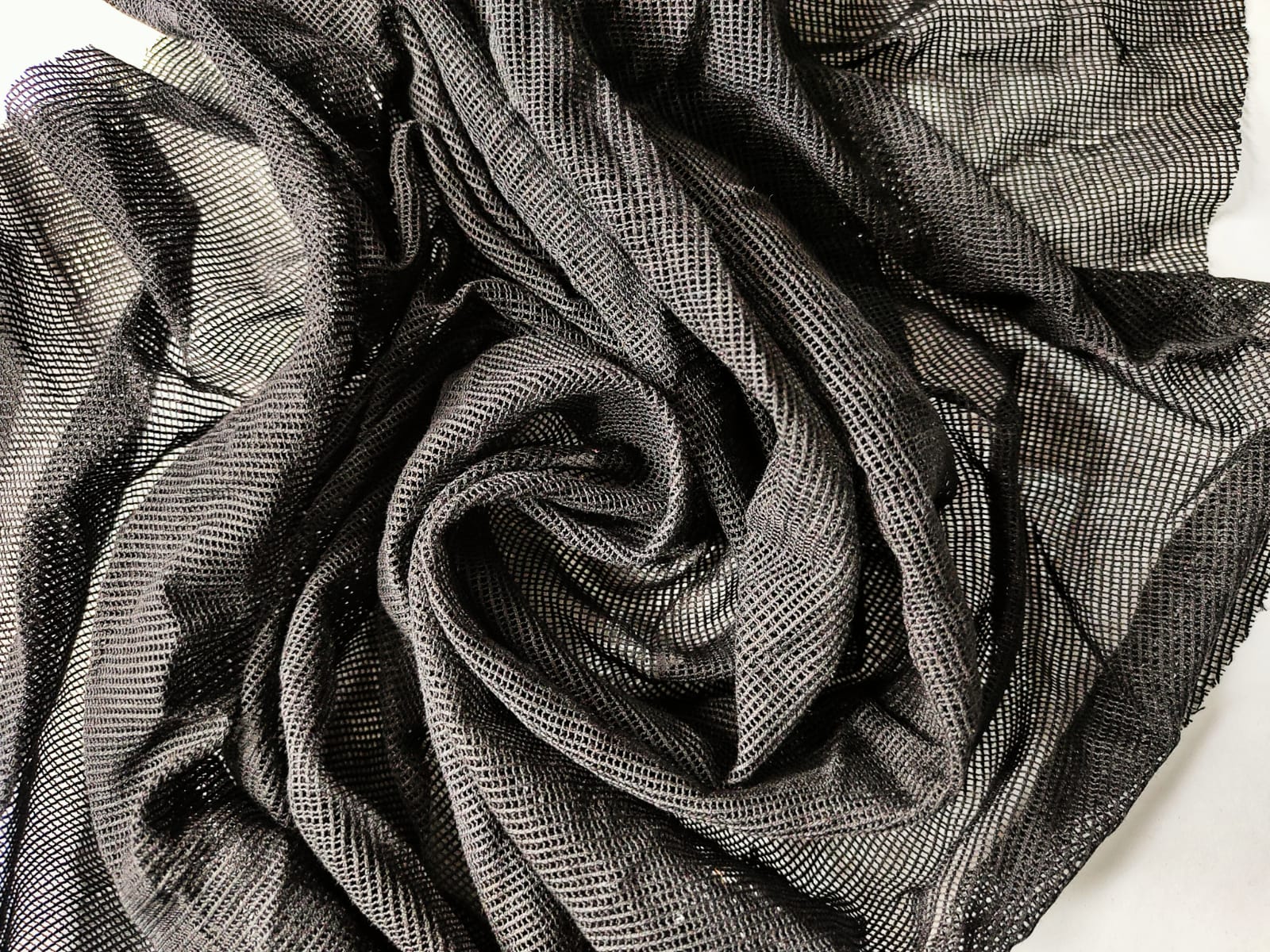 BLACK Chicken NET Fancy Embroidery  Net soft Fabric for Frocks, Top, Kurtis, Sarees , curtains , women etc