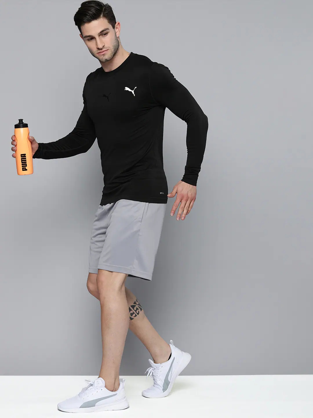 PUMA 4 Way Lycra T-shirt Full Sleeve Black 