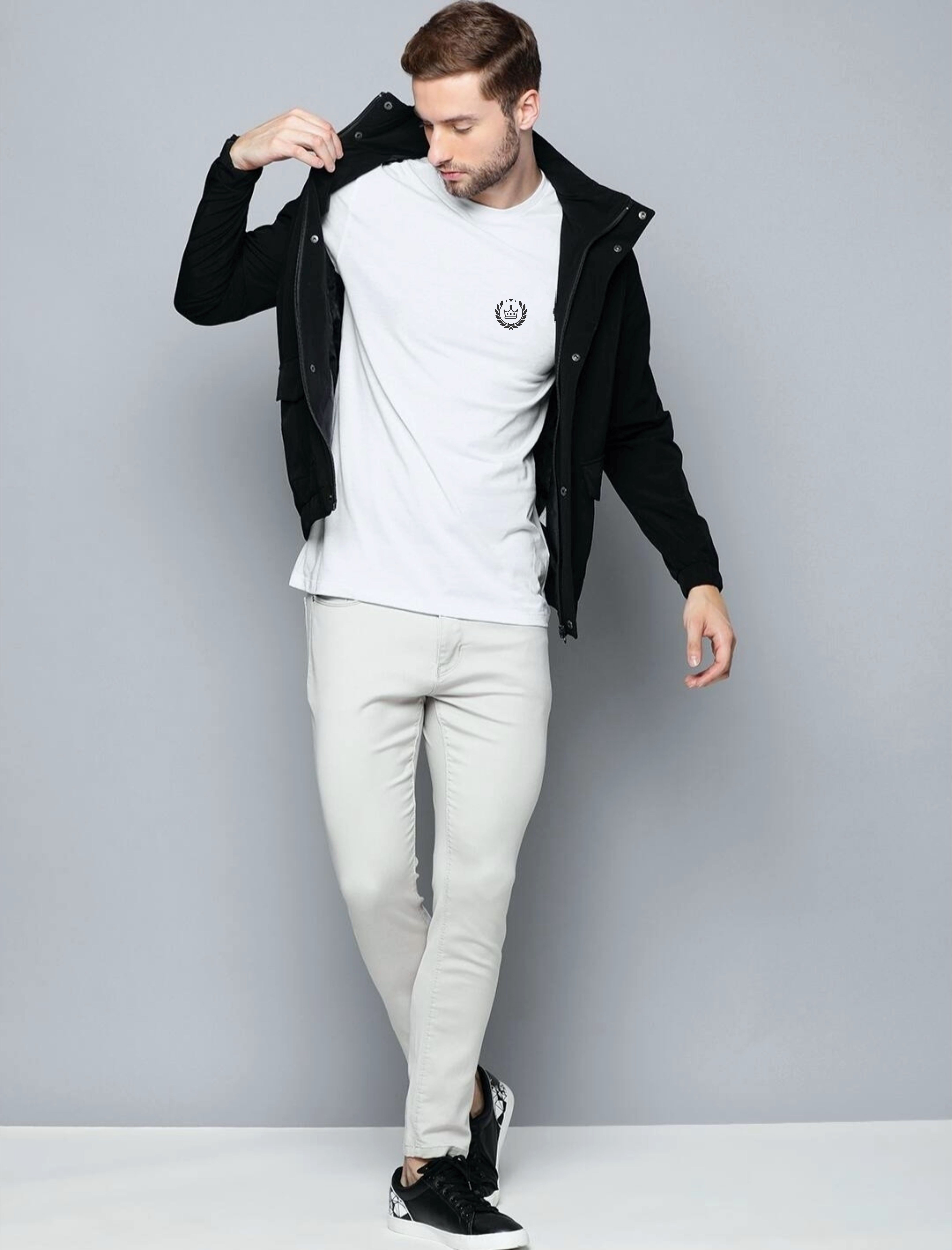 Crown Mens 100% Pure cotton Tshirt Comfortable Fits, and Quality Fabrics"