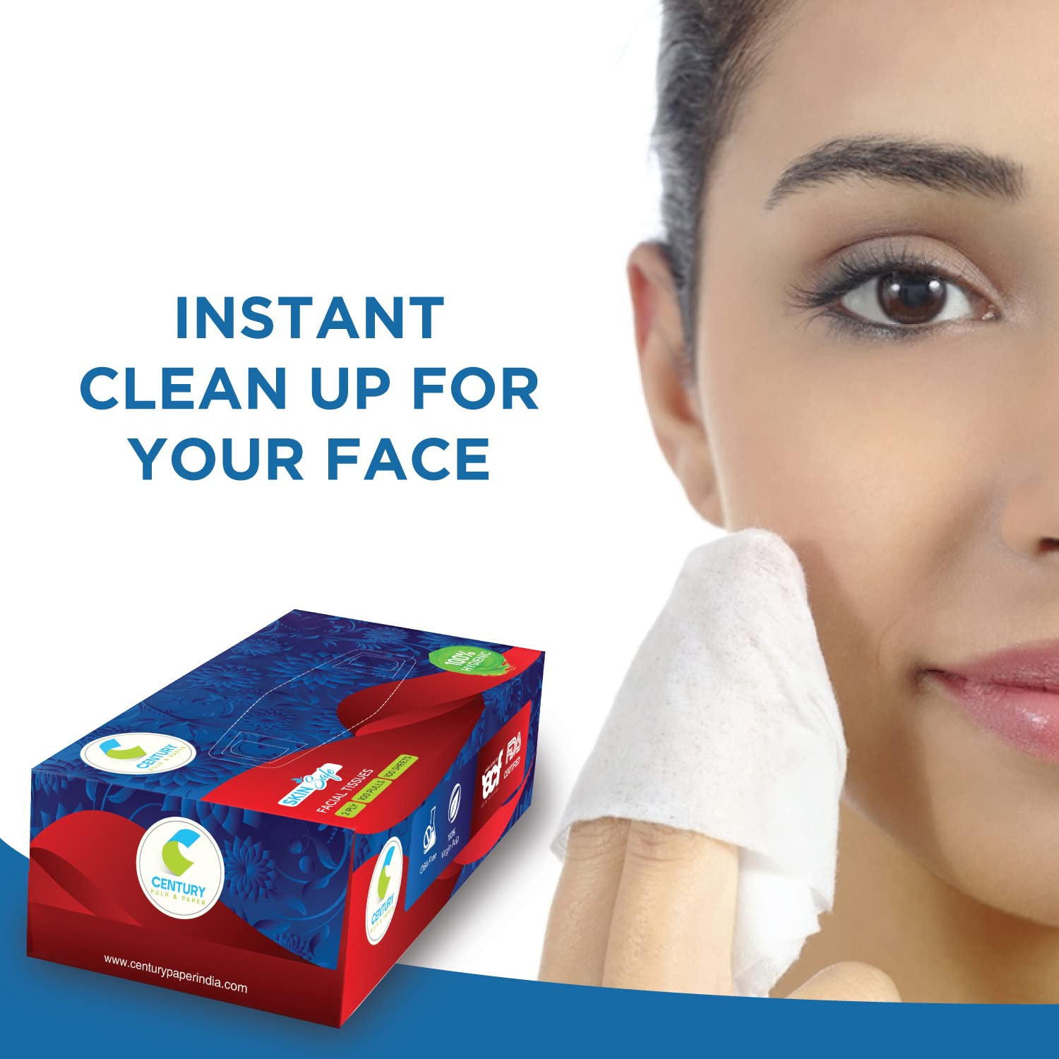 Pack of 2 Box Soft and Gentle Facial Tissues for Your Ultimate Comfort  2ply