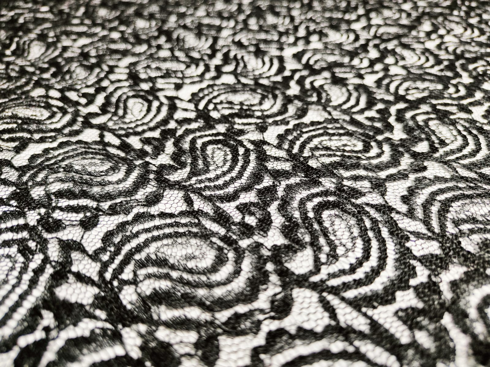BLACK Fancy Embroidery Net soft Fabric for Frocks, Top, Kurtis, Sarees , curtains , women etc