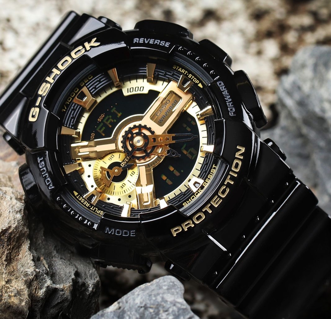 G-Shock GA-110GB-1ADR Analog-Digital Watch for Men.