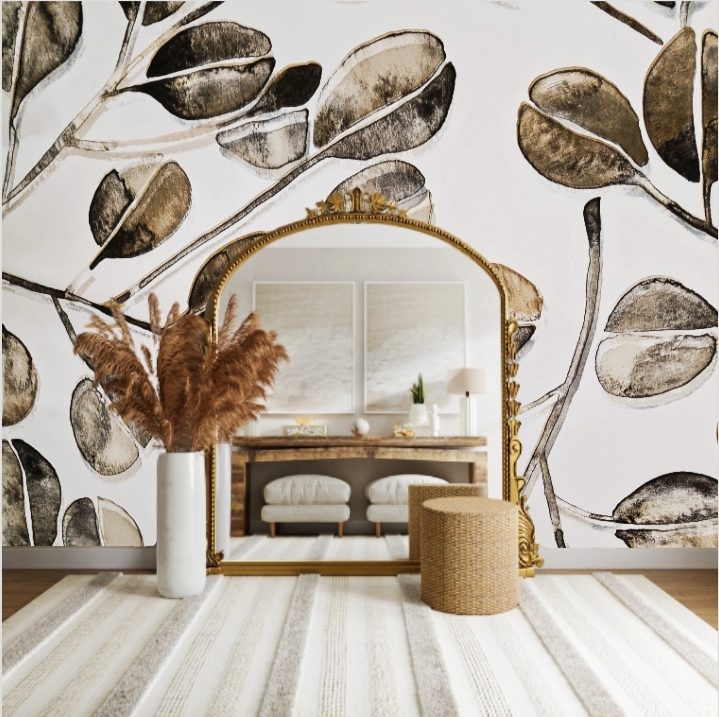 THE LOIUSE Decorative design wallpaper 53 x 500cm full roll - Self Adhesive Wallpaper , DIY peel and stick wallpaper (PVC) covering