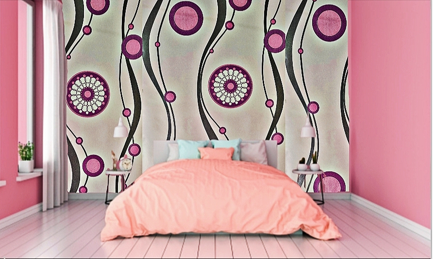 Decorative Self Adhesive Wallpaper , DIY peel and stick wallpaper (PVC)