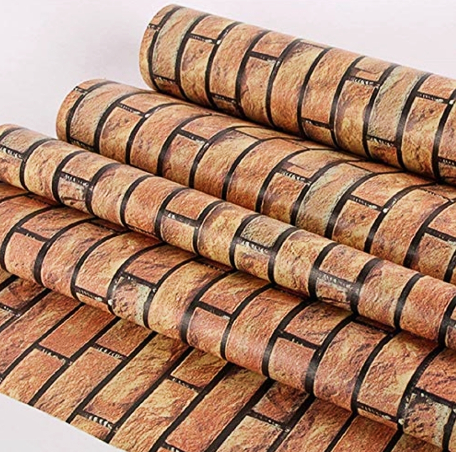 Self Adhesive Wallpaper , DIY peel and stick wallpaper (PVC)
