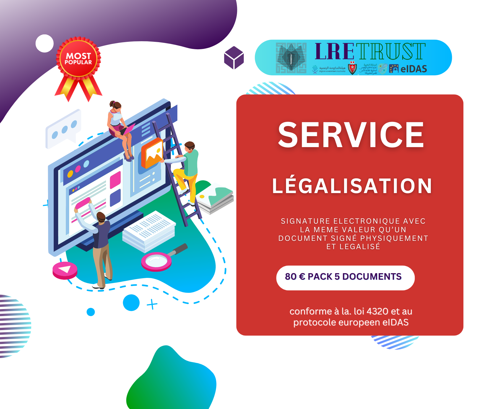 Pack 5 Documents légalisés