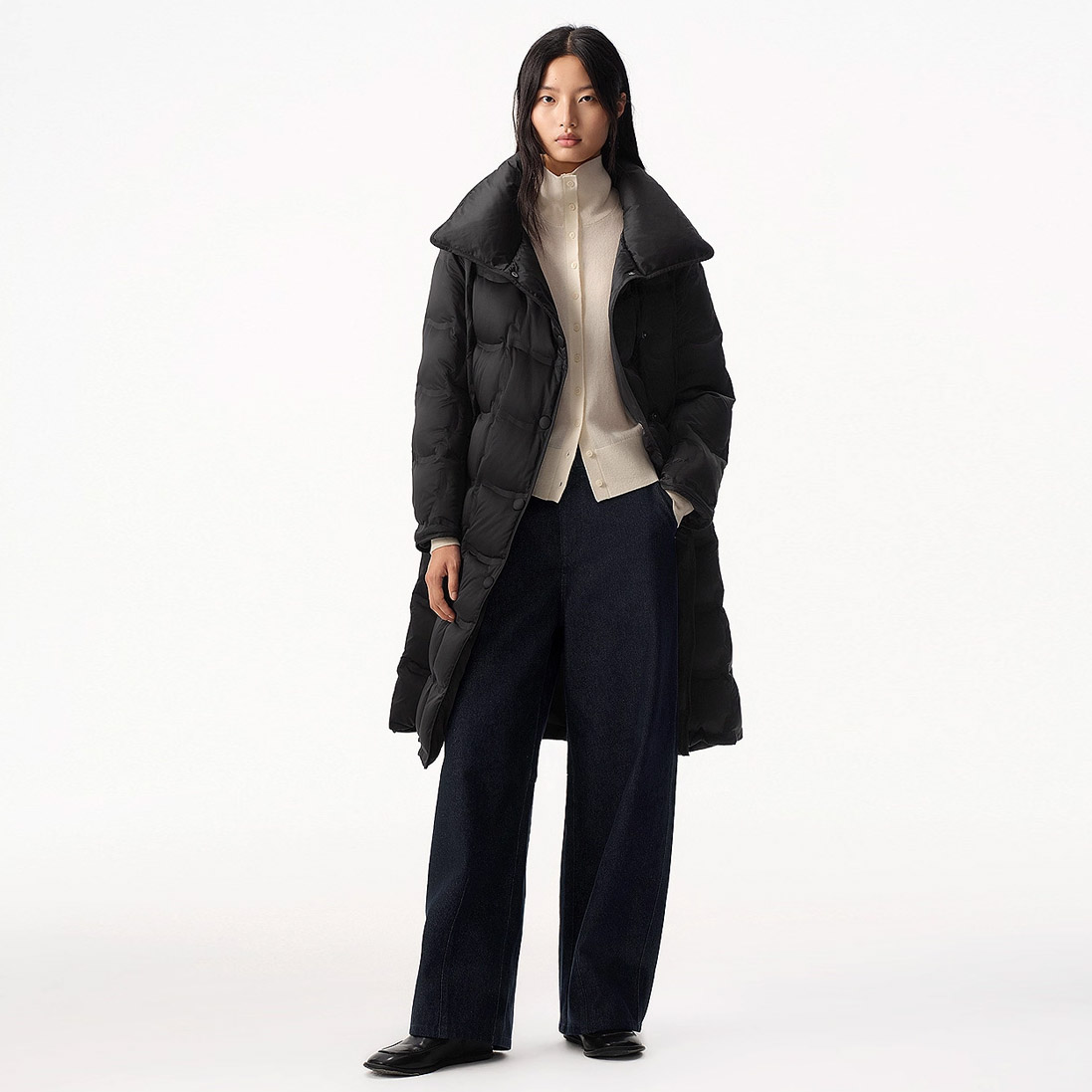 BROADCAST pūkinis paltas 