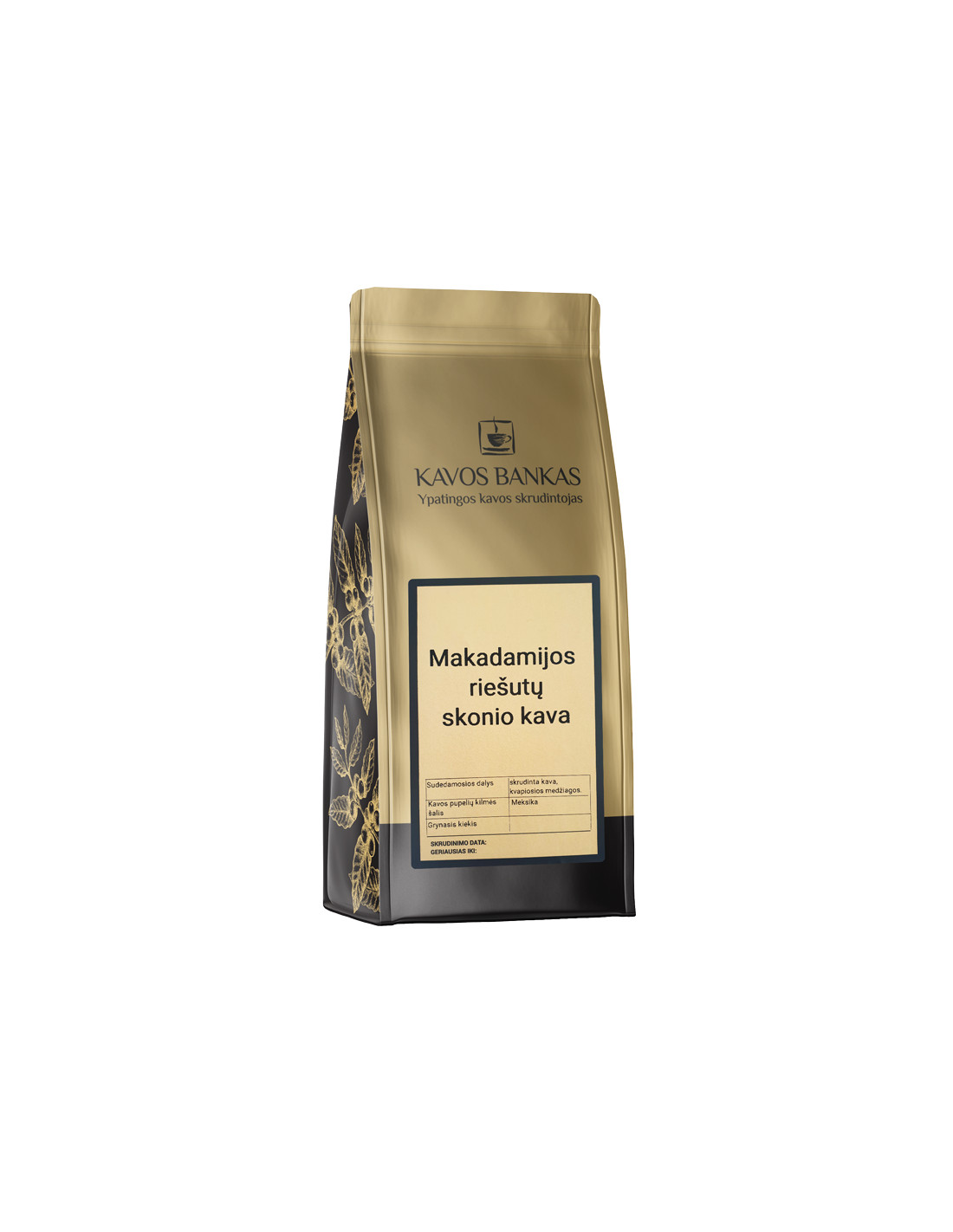 Makadamijos riešutų skonio kava, 1kg