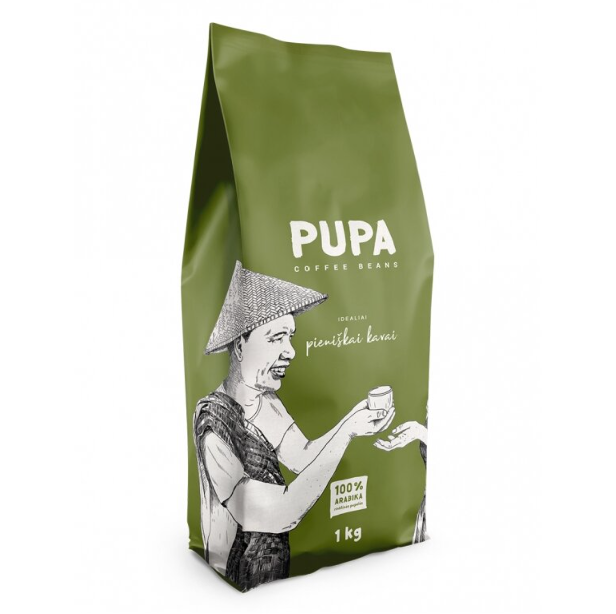 PUPA idealiai pieniškai kavai, 1 kg pupelės