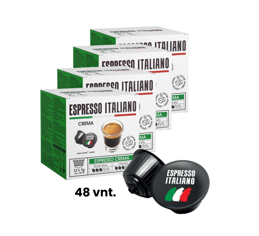 Kavos kapsulės Espresso Italiano Crema 48 kaps.