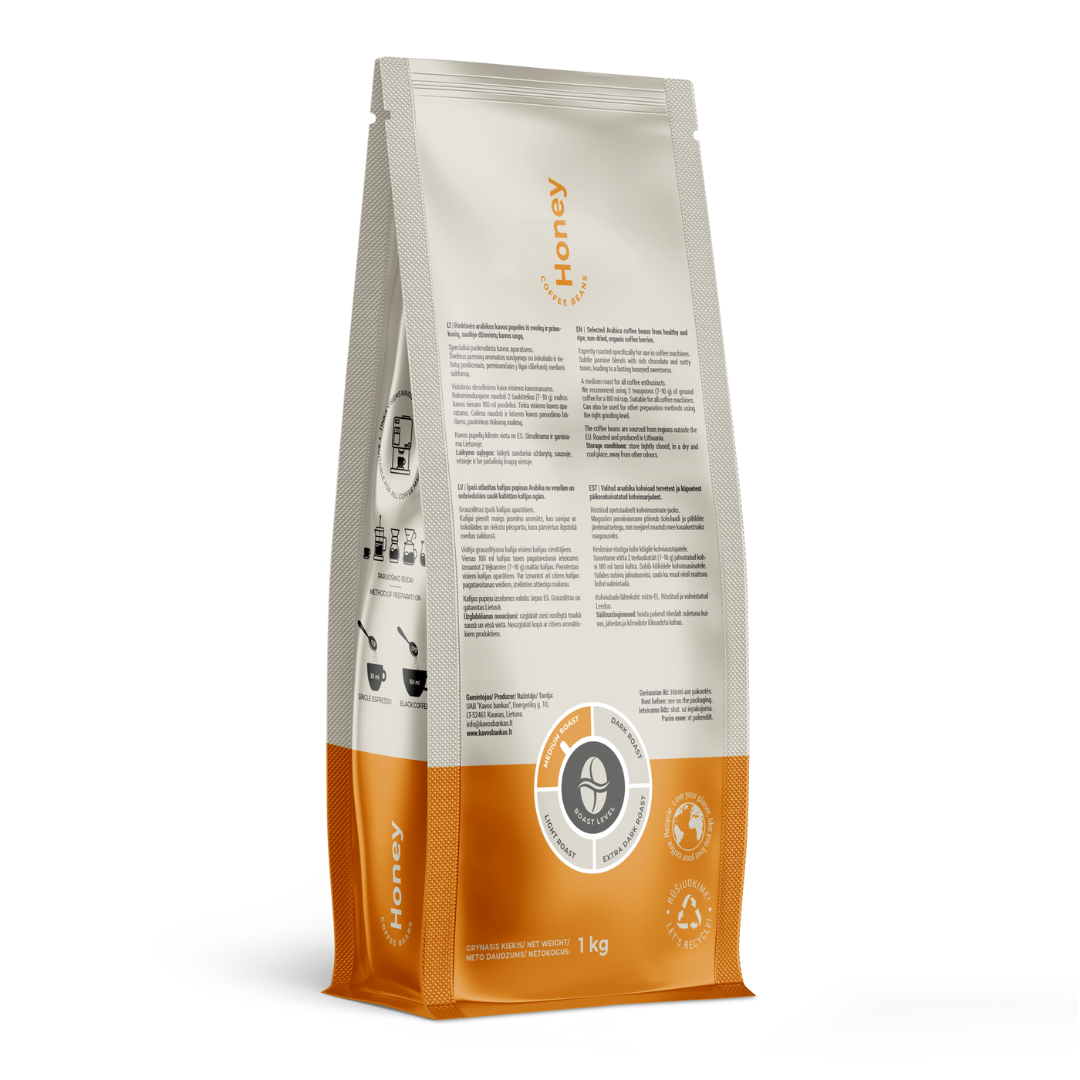 Home Bee Honey, 1 kg kavos pupelės
