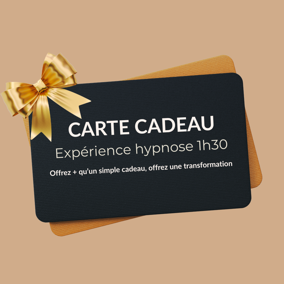 Carte cadeau "Expérience hypnose" : 1h30 de mieux-être