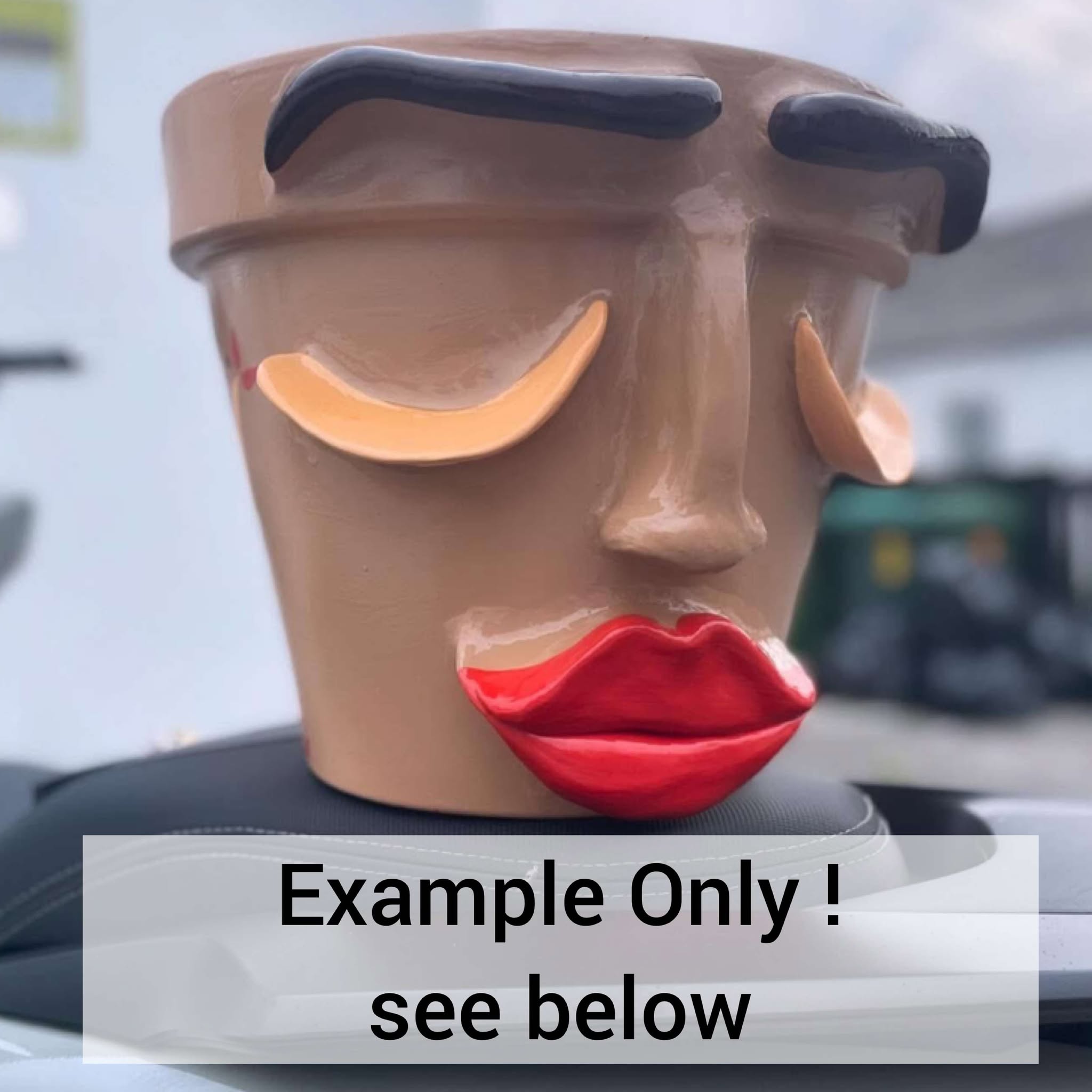 Happy Face Plant Pot - LARGE