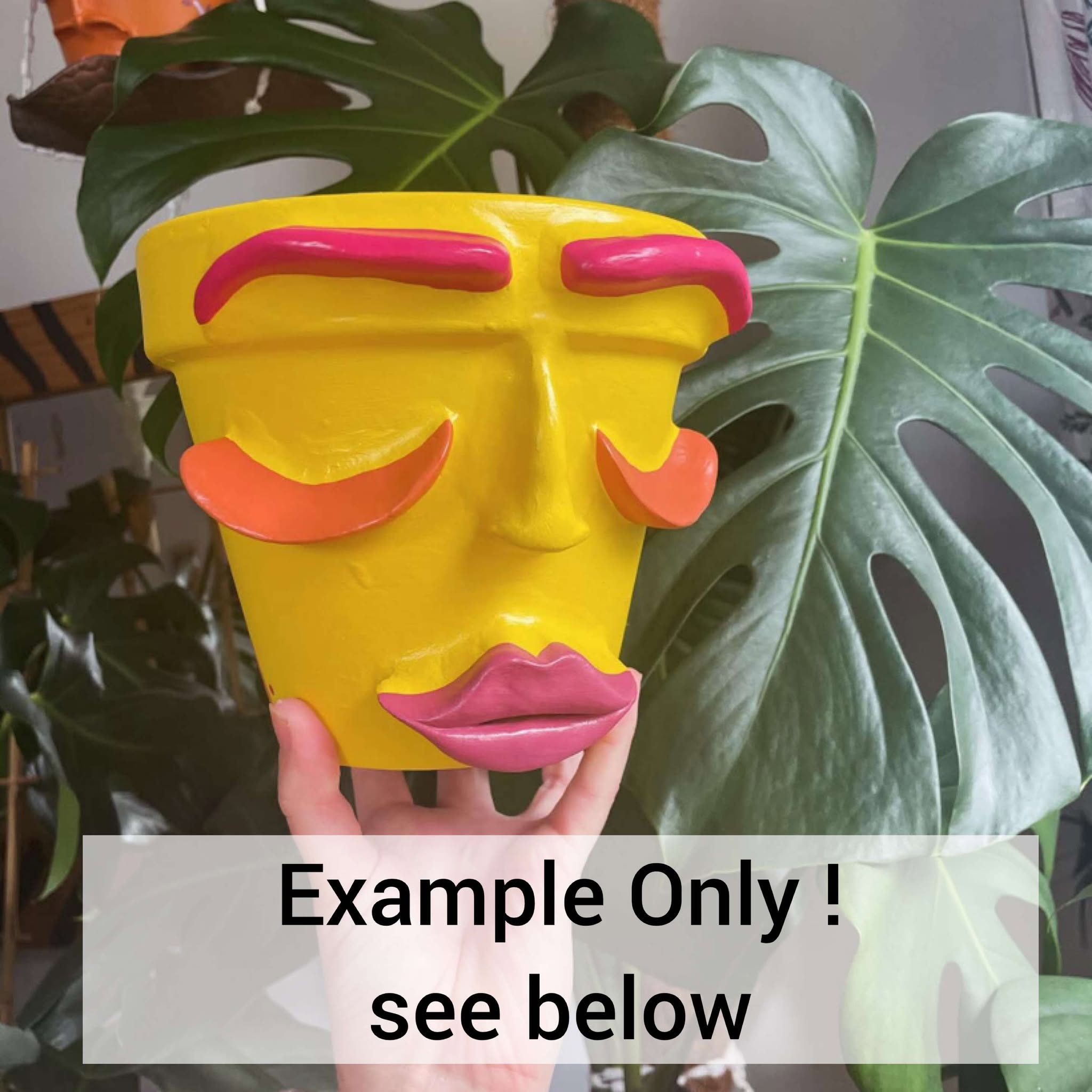 Happy Face Plant Pot - LARGE