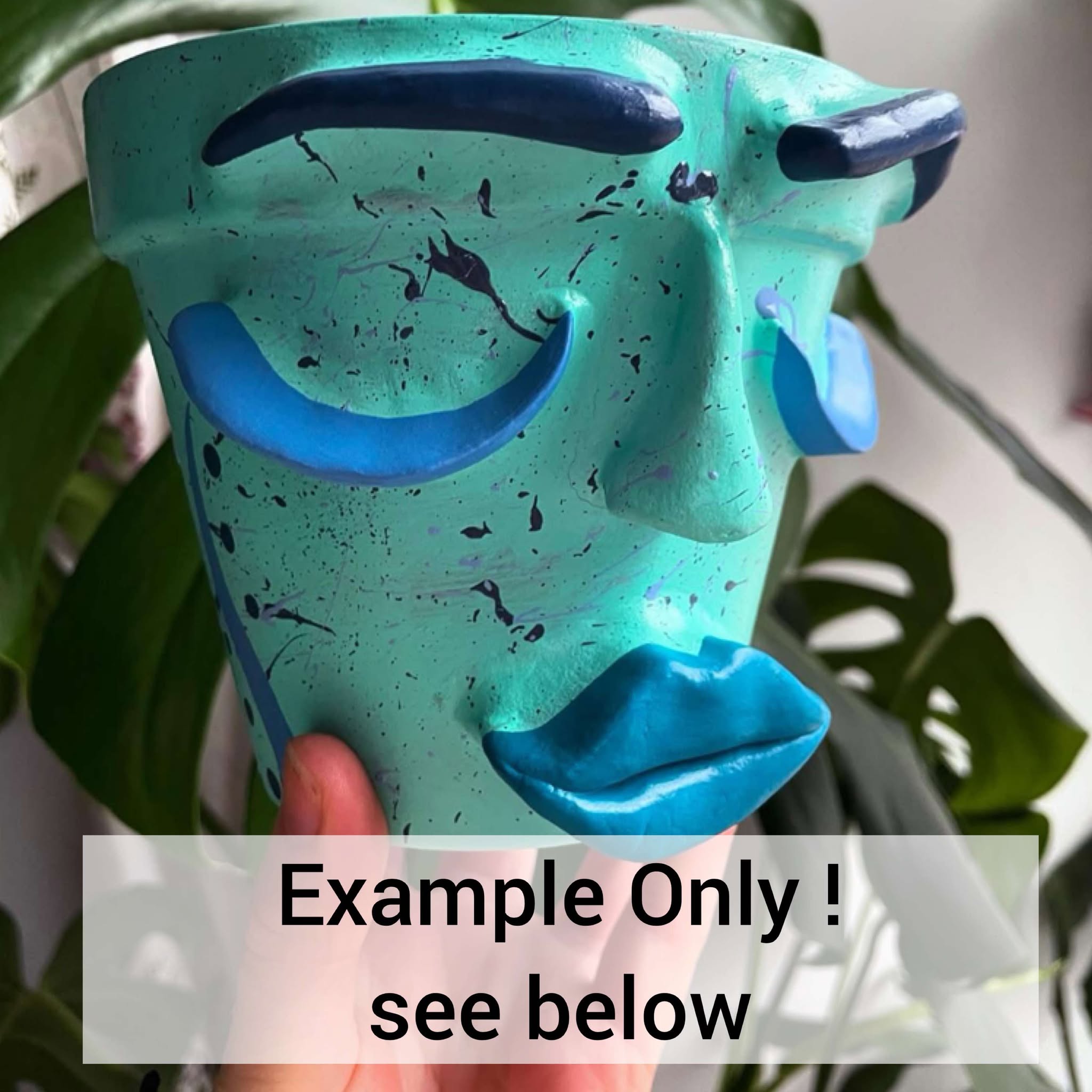 Splat Face Plant Pot - MEDIUM